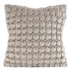 Poszewka velvet beżowa 45 x 45 cm – doda przytulności