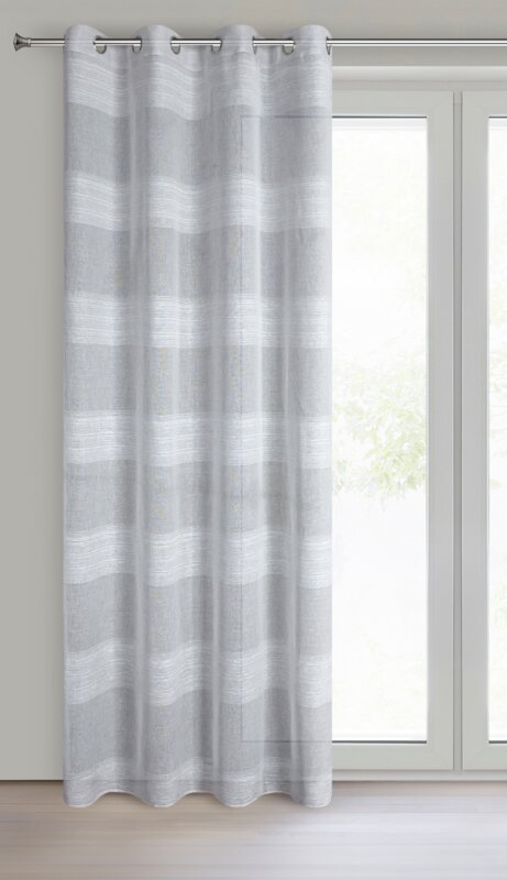 Zasłona gotowa Agata srebrna 140 x 250 cm – doda przytulności