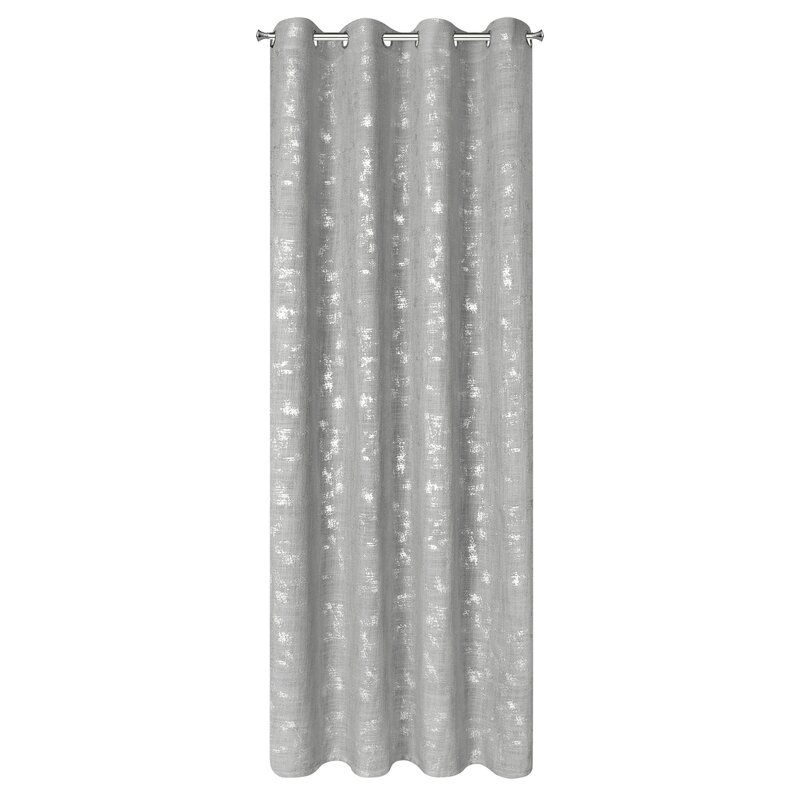 Zasłona gotowa Solana srebrna 140 x 250 cm – zaciemnia pomieszczenie
