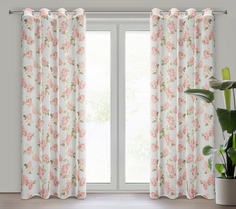Zasłona gotowa Mela biała 140 x 250 cm – wprowadza świeży klimat