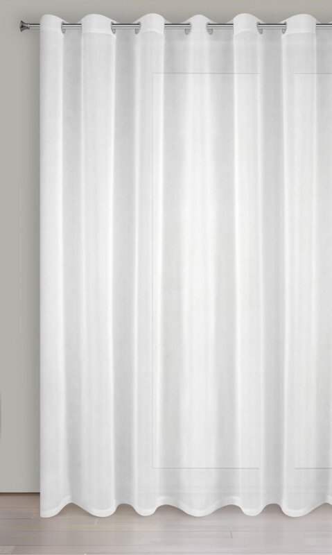Firana gotowa Lucy biała 350 X 250 cm – lekka i zwiewna
