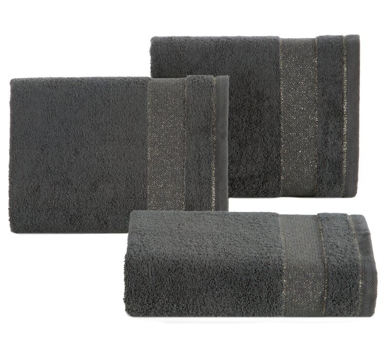 Ręcznik Nessy stalowy 70 x 140 cm – miękki i chłonny