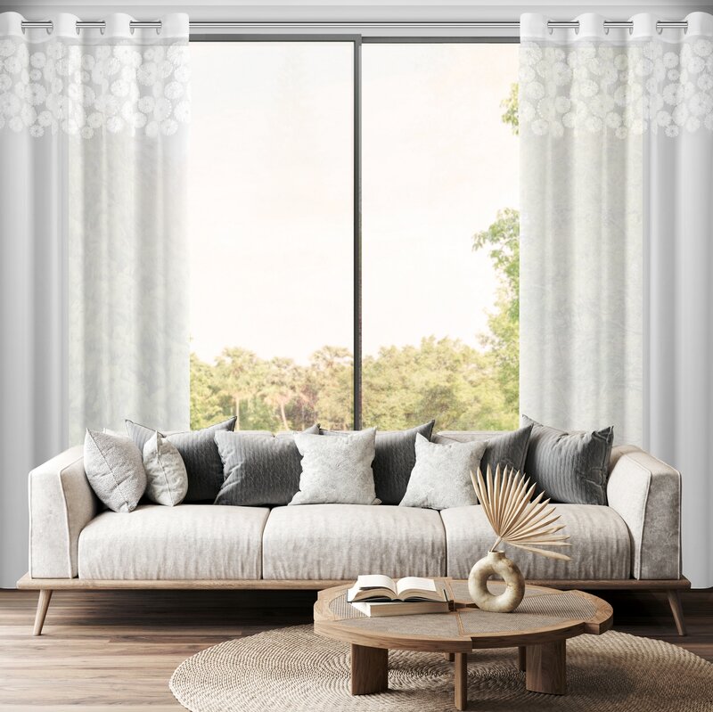 Firana gotowa Gisela biała 140 X 250 cm – rozświetla wnętrze