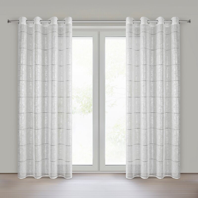 Firana gotowa Katy biała 140 x 250 cm – rozświetla wnętrze