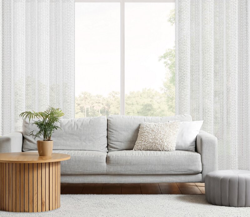 Firana gotowa KLOE biała 140 X 250 CM – delikatnie rozprasza światło
