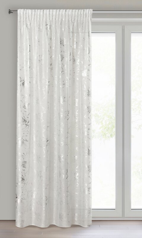 Firana gotowa Feza biała 140 x 300 cm – rozświetla wnętrze