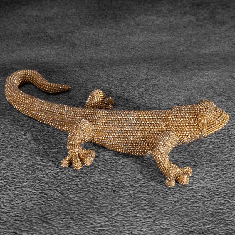 Figurka ceramiczna Eldo złota 25 x 12 x 6 cm – doda blasku wnętrzu