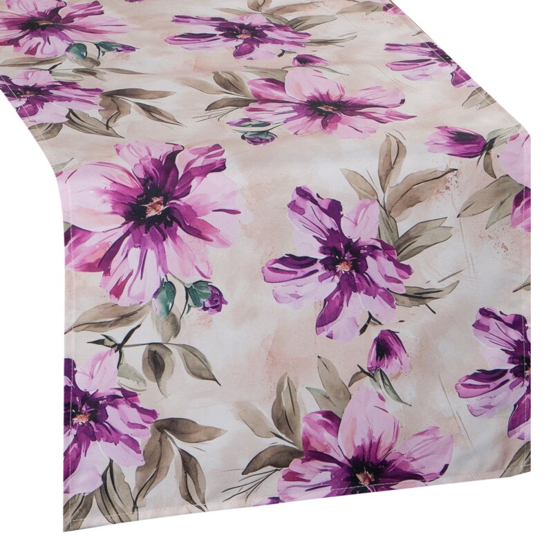 Bieżnik na stół Garden kremowy 40 x 180 cm – doda świeżości