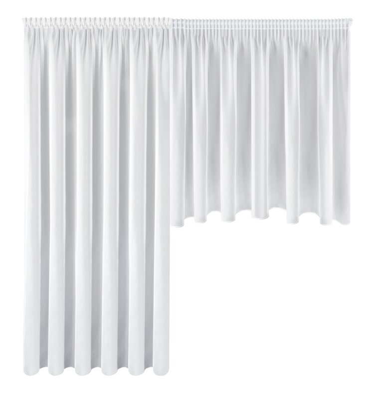 Firana gotowa AGA-4 biała 600 x 245 cm – rozjaśnia wnętrze