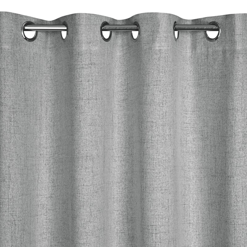 Zasłona gotowa Linda srebrna 140 x 250 cm – delikatnie zaciemniająca
