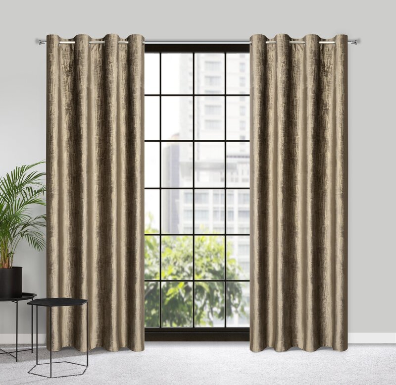 Zasłona gotowa Marsala brązowa 140 x 250 cm – zaciemnia pomieszczenie
