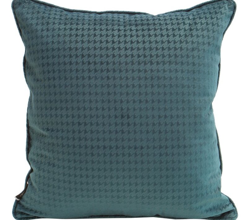 Poszewka welwetowa turkusowa 40 x 40 cm – stylowy akcent