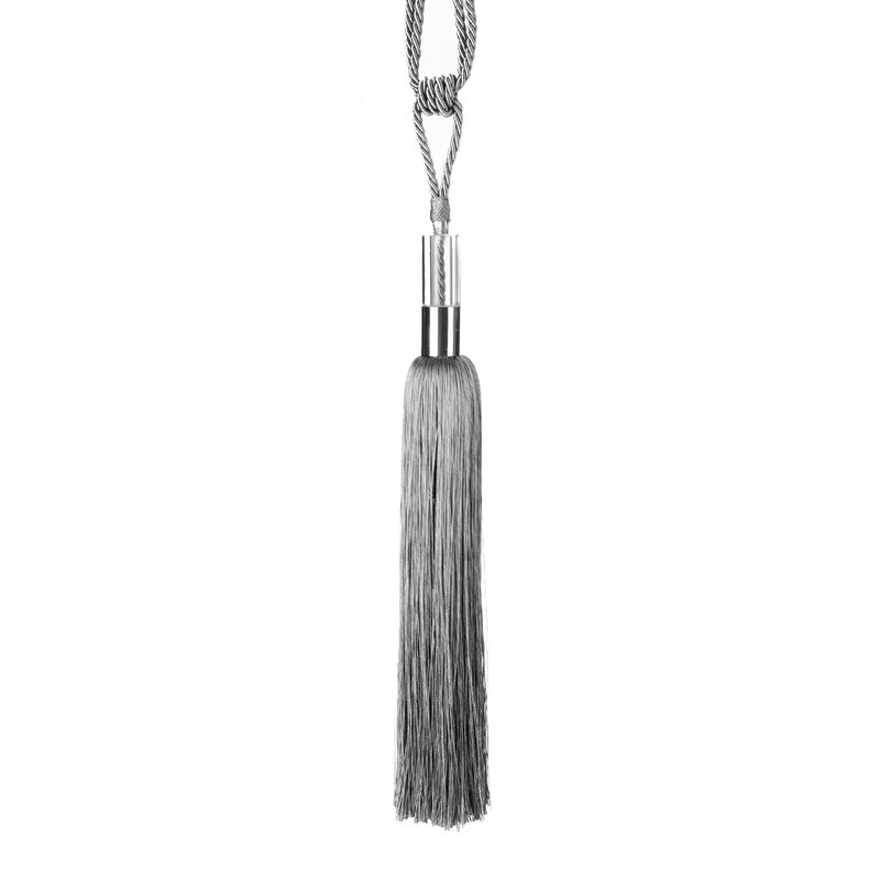 SZNUR DEKORACYJNY LUIZA 72 X 33 CM SREBRNY