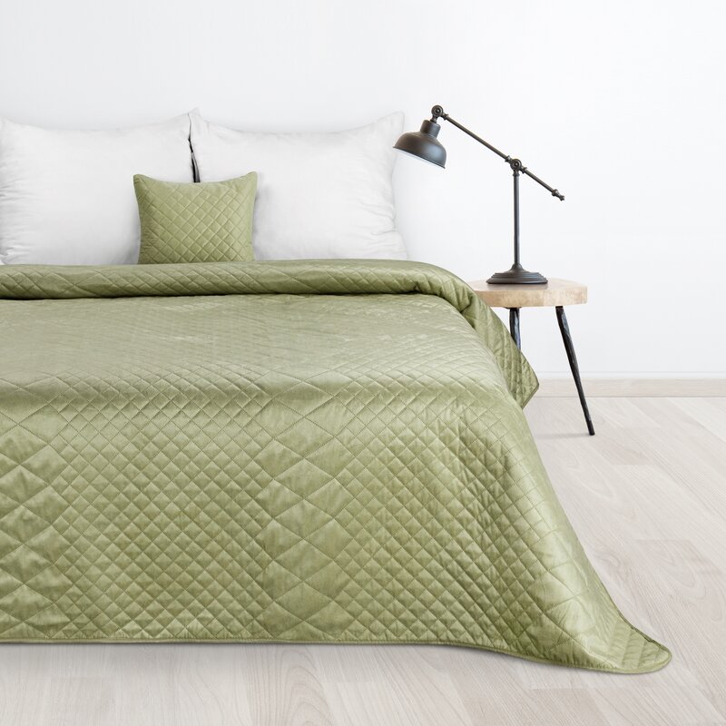 Narzuta Velvet jasnozielona 170 x 210 cm – wprowadzi świeżość