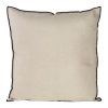 Poszewka lniana beżowa 45 x 45 cm – naturalny relaks