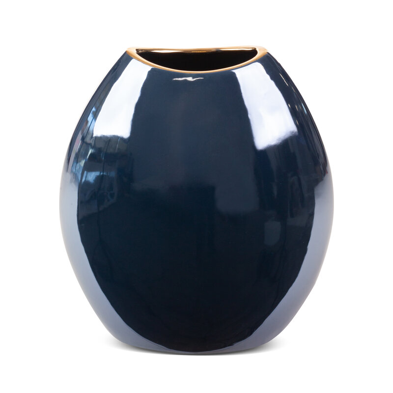 Wazon ceramiczny Amora1 granatowy 22 x 12 x 25 cm – na susze i kwiaty