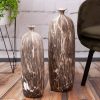 Wazon ceramiczny Marika brązowy 15 x 63 cm – idealny do salonu