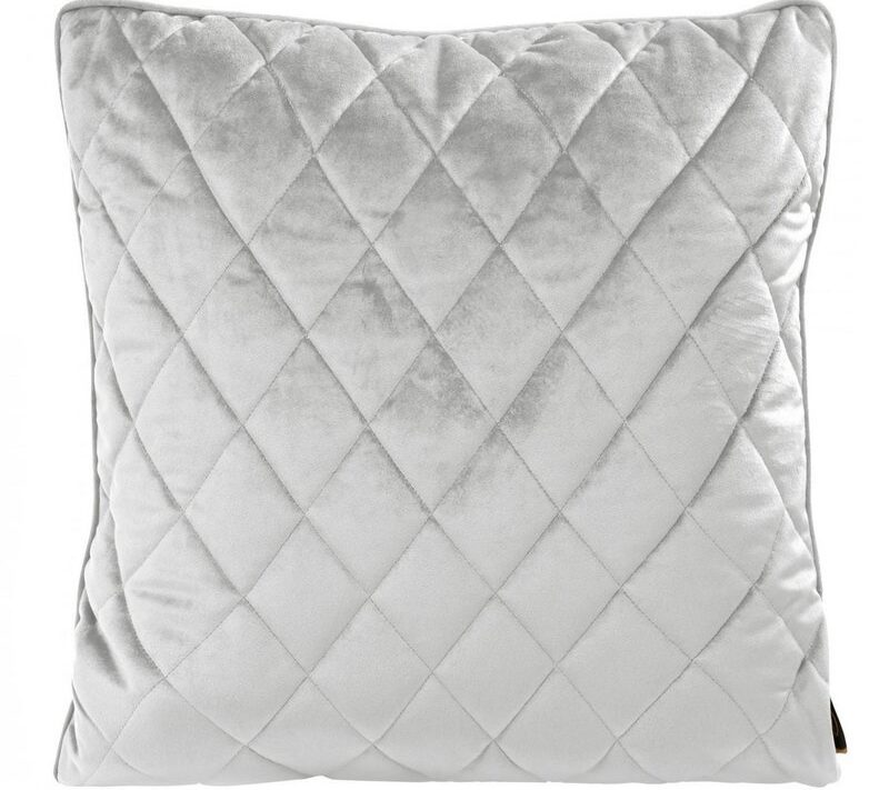 Poszewka velvet srebrna 45 x 45 cm – dodaje miękkości