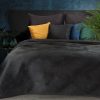 Narzuta welwetowa RIA5 czarna 170 X 210 CM – miękka i przytulna
