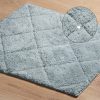 Dywanik łazienkowy CHIC srebrny 50 x 70 cm – miękki i stylowy