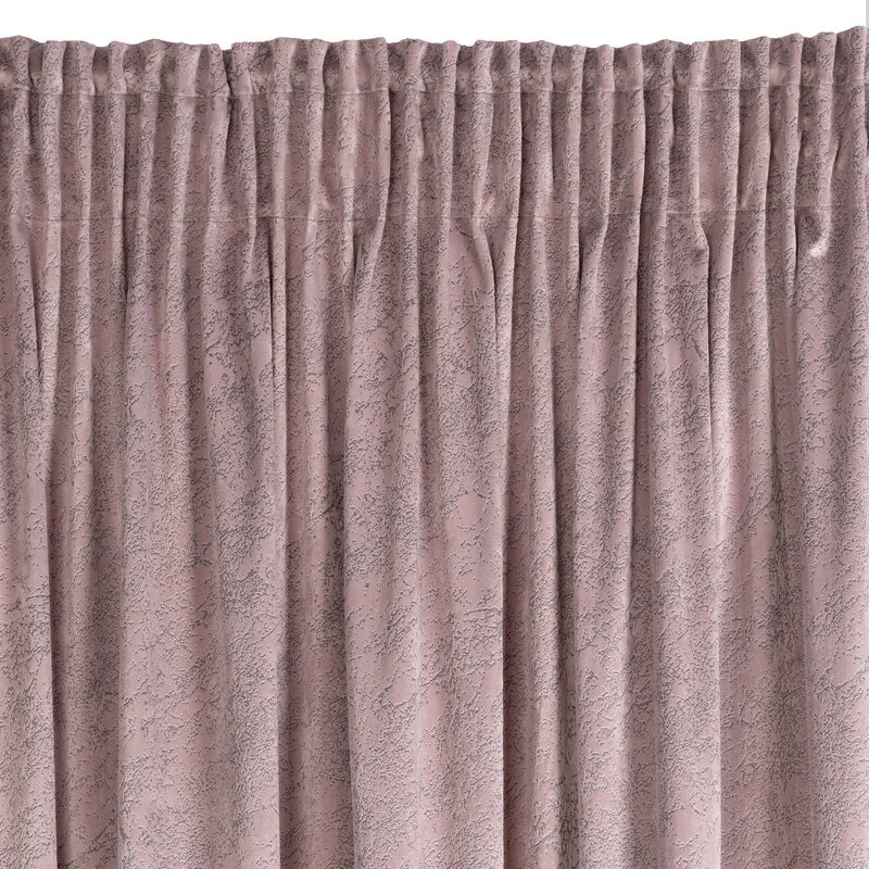 Zasłona gotowa Riva na taśmie różowa 140 X 270 cm – welwetowa miękkość