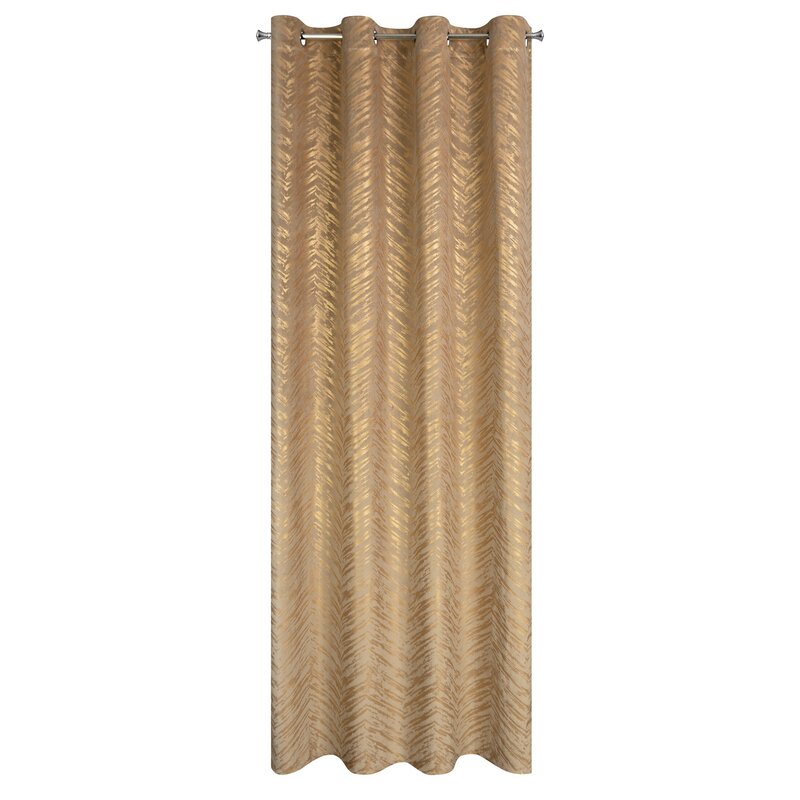 Zasłona gotowa Sara ciemnobeżowa 140 X 250 cm – rozjaśnia wnętrze