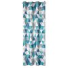 Zasłona gotowa ADINA biała 140 X 250 cm – z geometrycznym wzorem