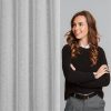 Zasłona gotowa Amari stalowa 140 X 250 cm – do salonu i sypialni