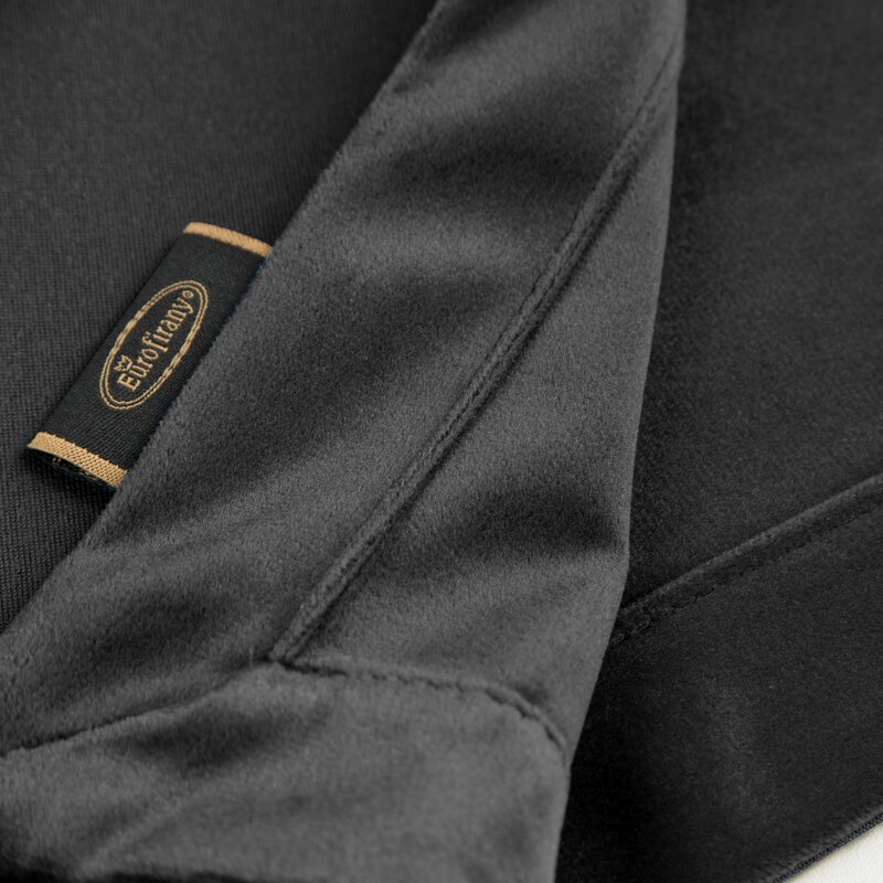 OBRUS VELVET 145 X 350 CM CZARNY