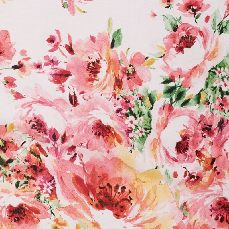 Pościel satynowa Spring biała 220 x 200 cm – wprowadź świeżość