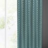 Zasłona gotowa Cube ciemnoturkusowa 140 x 250 cm – gotowa do zawieszenia