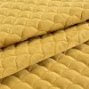 Narzuta velvet Ariel musztardowa 220 x 240 cm – doda ciepła sypialni