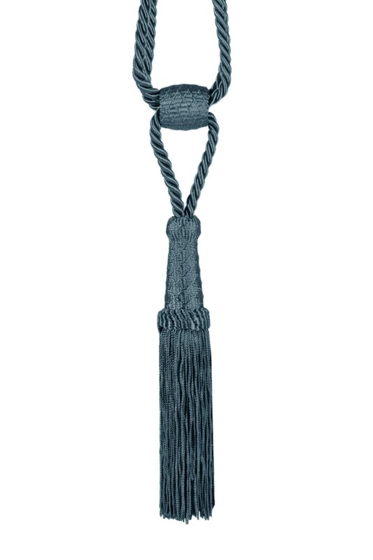 Sznur dekoracyjny ciemnoturkusowy 58 cm – do upinania zasłon