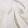 Ręcznik kąpielowy 70X140 cm bawełniany kolor biało-kremowy z ozdobną bordiurą 500 g/m2 KELY – miękki i chłonny