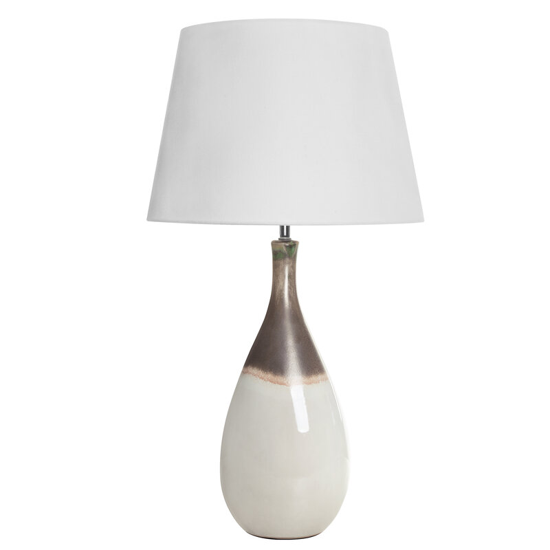 Lampa stołowa Katia kremowa O 28 x 73 cm – subtelne światło