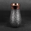 Wazon ceramiczny Morena stalowy 17 x 32 cm – na suszone kwiaty