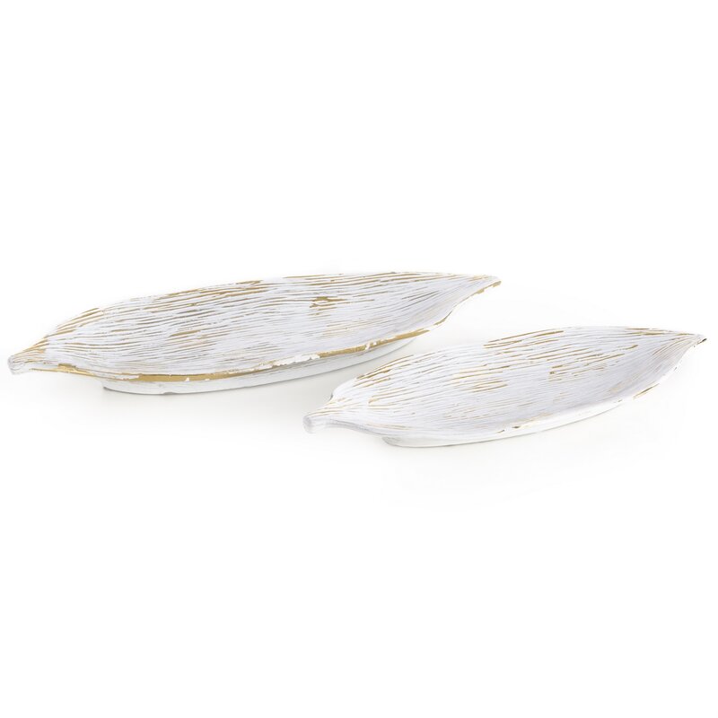 PATERA DEKORACYJNA ANISA (02) 43 X 16 X 3 CM BIAŁY
