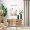 Wazon ceramiczny Rea zielony fi 16 x 34 cm – na suche i kwiaty