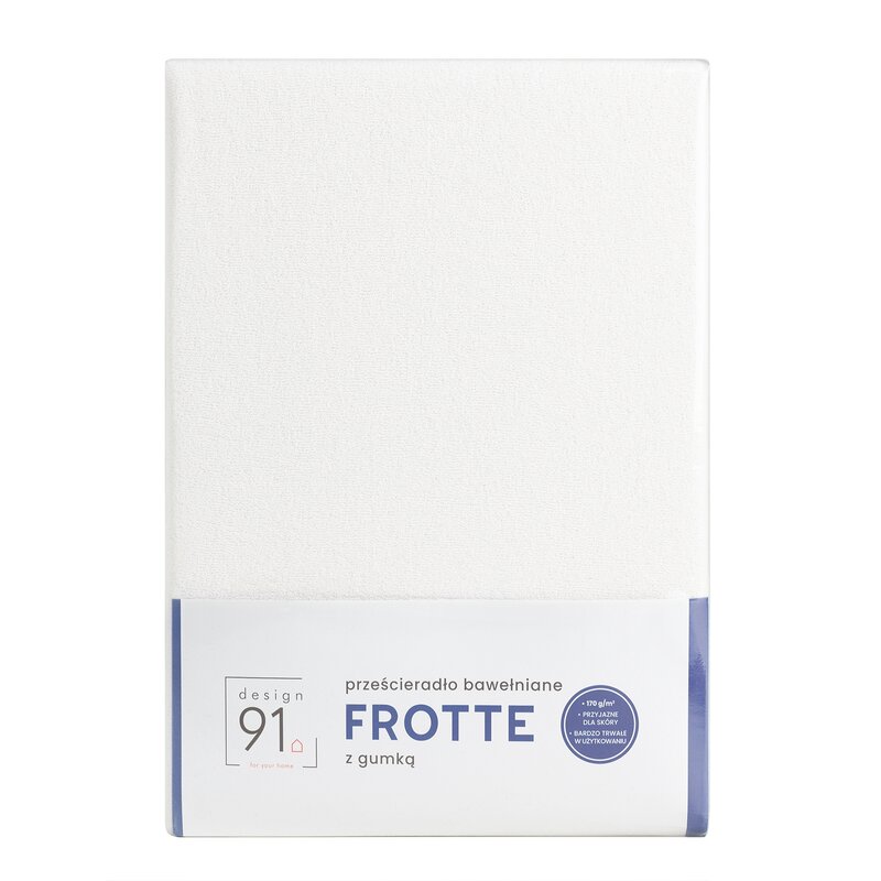 Prześcieradło frotte kremowe 140x200 cm – miękkie i wygodne