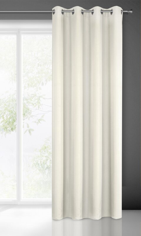 Zasłona gotowa Rita kremowa 140 X 250 cm – rozjaśnia i ociepla wnętrze