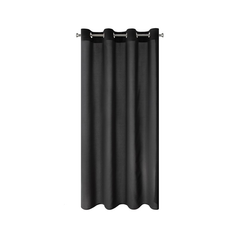 Zasłona gotowa Rita czarna 140 X 175 CM – zapewnia prywatność