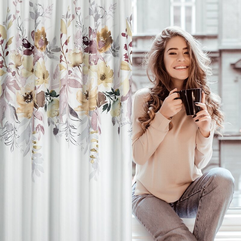 Zasłona gotowa Sendi biały 140 x 270 cm – wprowadza świeżość