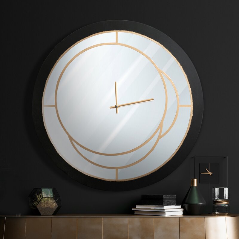 Zegar ścienny nowoczesny stalowy 60 x 5 cm – stylowy dodatek do salonu