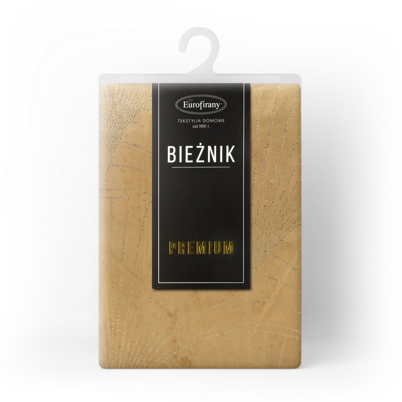 Obrus błyszczący Blink 14 miodowy 35 x 180 cm – dodaje blasku przyjęciom