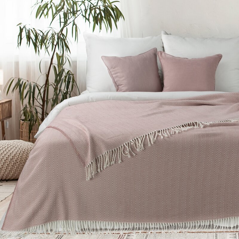 KOC PLED 6 180 X 220 CM RÓŻOWY