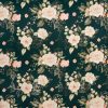 ZASŁONA GOTOWA ROSE NA TAŚMIE 135 X 270 CM CIEMNOZIELONY