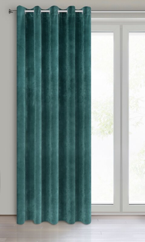 Zasłona gotowa Villa ciemnoturkusowa 140 x 250 cm – zaciemniająca i stylowa