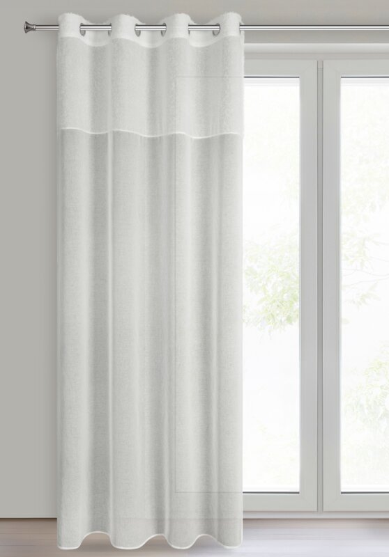 Zasłona gotowa Agis 3 kremowa 140 x 250 cm – subtelnie filtruje światło