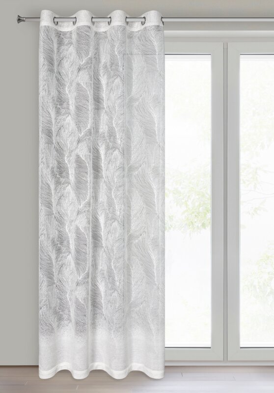 Zasłona gotowa Linnea biała 140 X 250 CM – lekka i elegancka