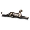 Figurka ceramiczna Madox stalowa 37 x 7 x 10 cm – nowoczesna dekoracja